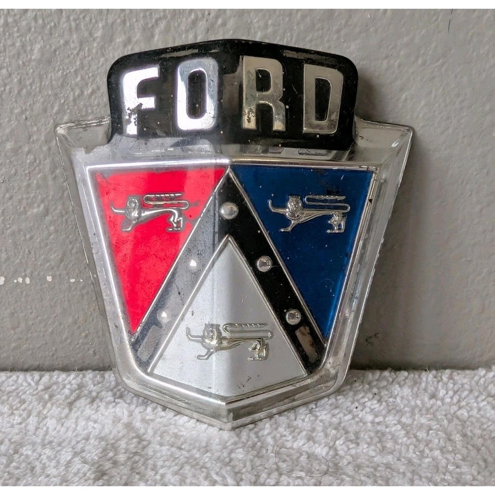 Original 1950's Ford Emblem Crest Ornament